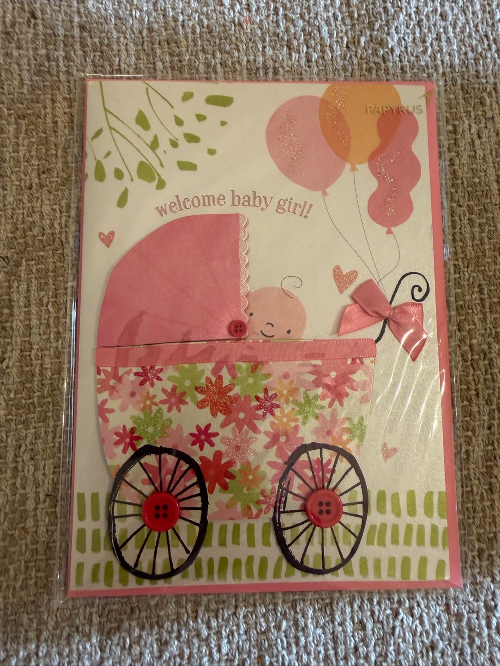 Papyrus NEW ‘Welcome Baby Girl’ Card